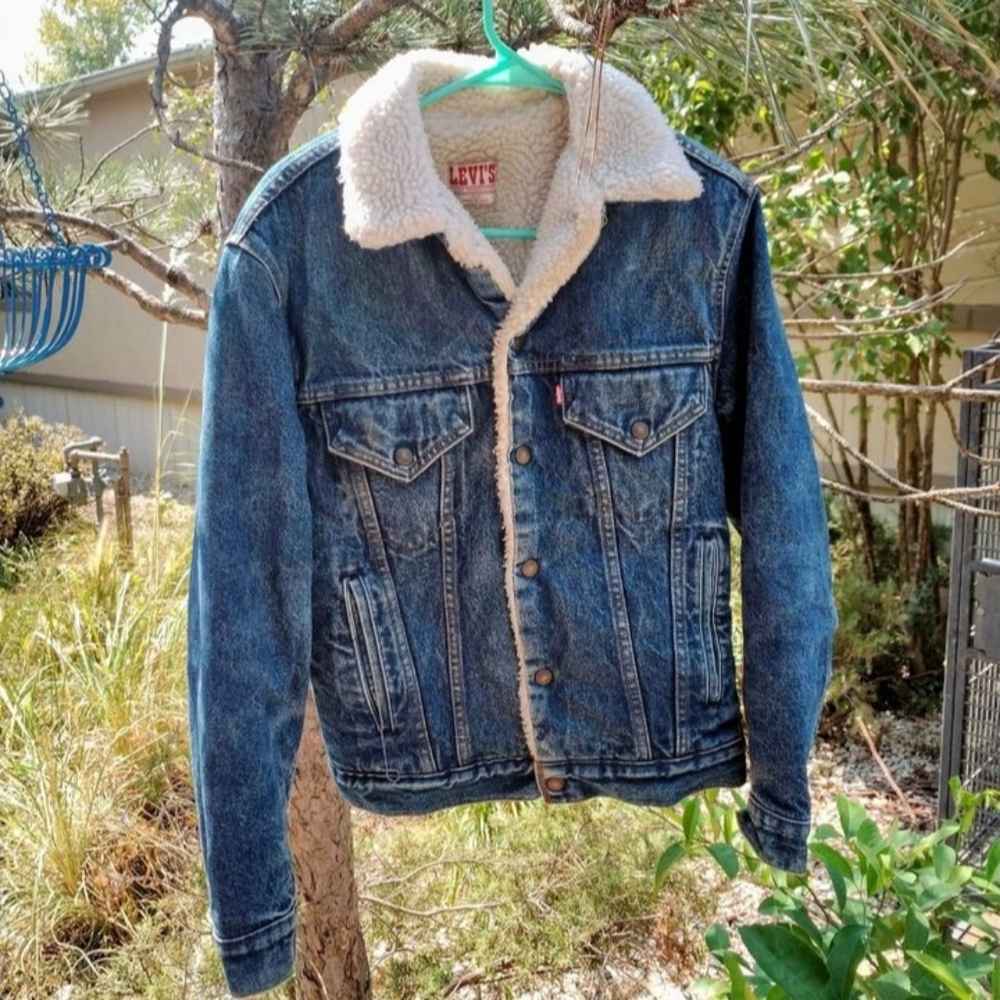 Vintage Mens Levi's Lined San Francisco Denim Coat